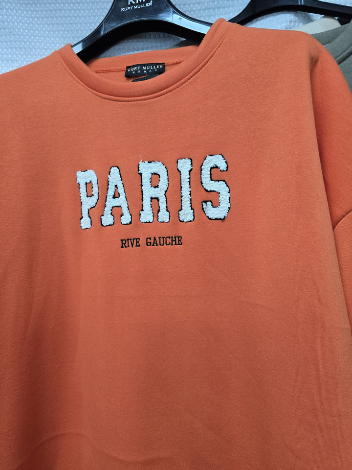 Paris Cotton Sweatshirt Top – One Size (UK 10-20) - jqwholesale.com