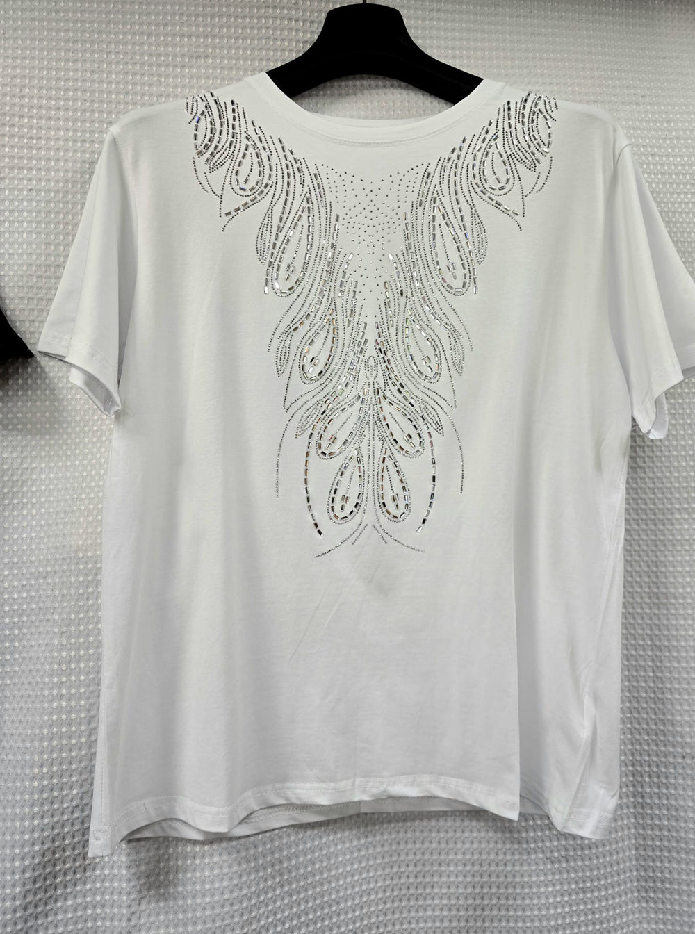 Sequin Stud Front Cotton T-Shirt (2P.PACK-SM/LXL) - jqwholesale.com