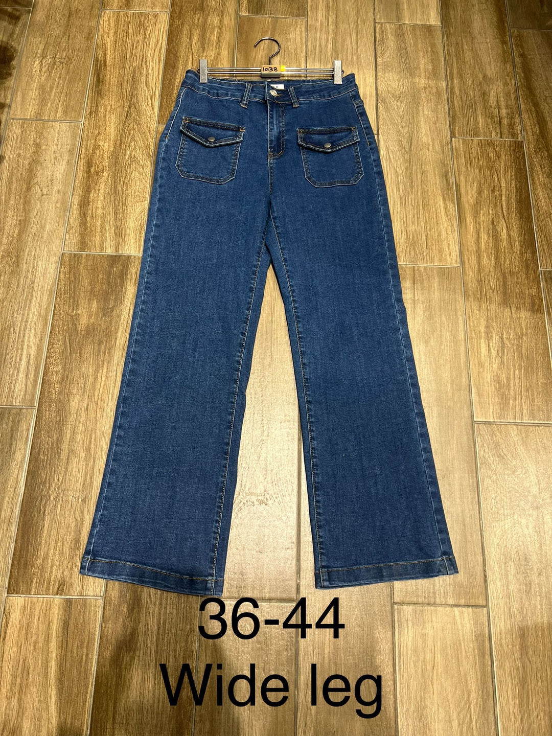 Flap 2 Front Pocket Wide Leg Stretch Jeans (10P.PACK) - jqwholesale.com