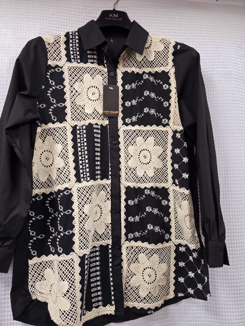 Sunflower Anglais Crochet Cotton Pure Shirt (2P. PACK) - jqwholesale.com