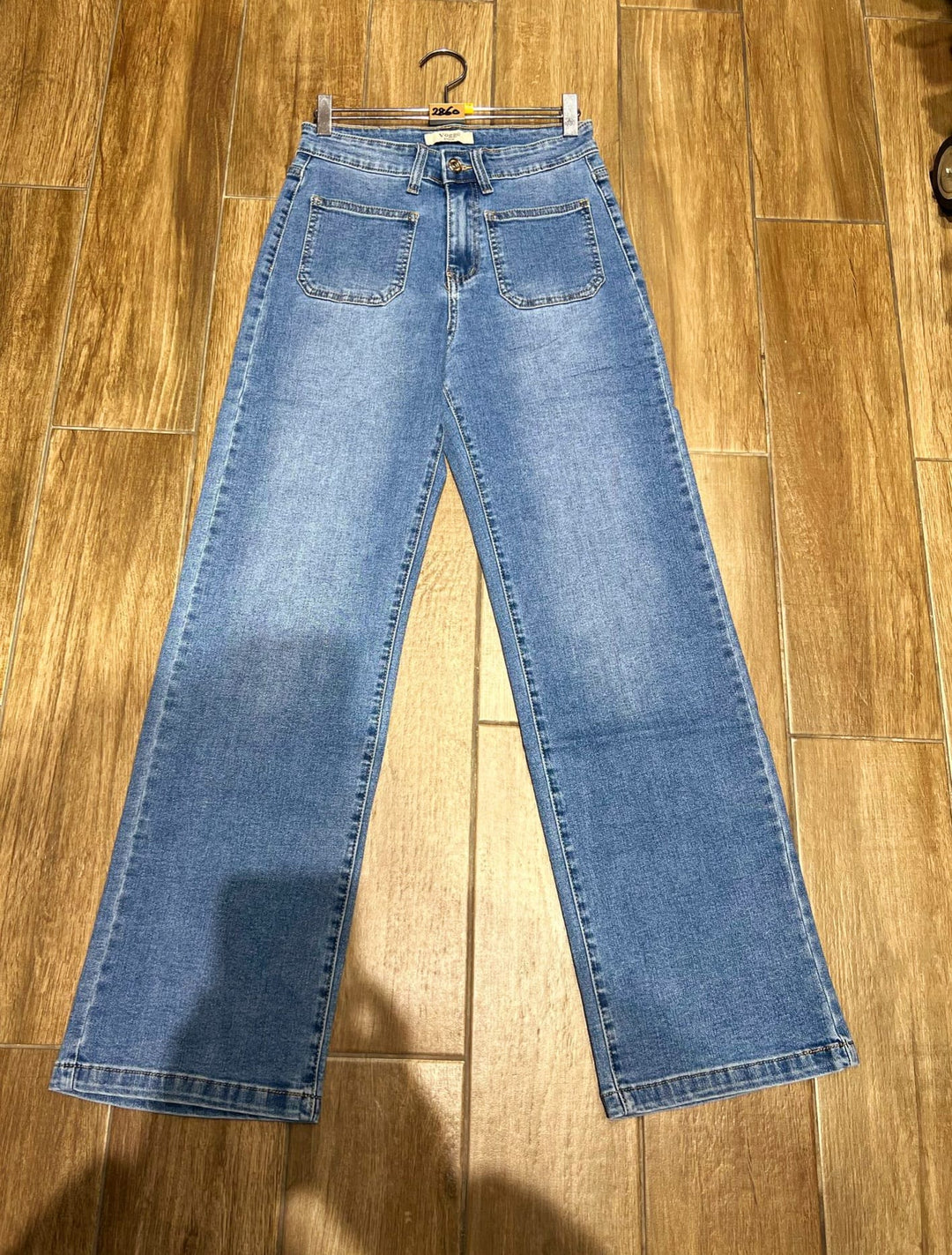 Two Pocket Light Washed Wide Leg Stretch Jeans (5P.PACK) - jqwholesale.com
