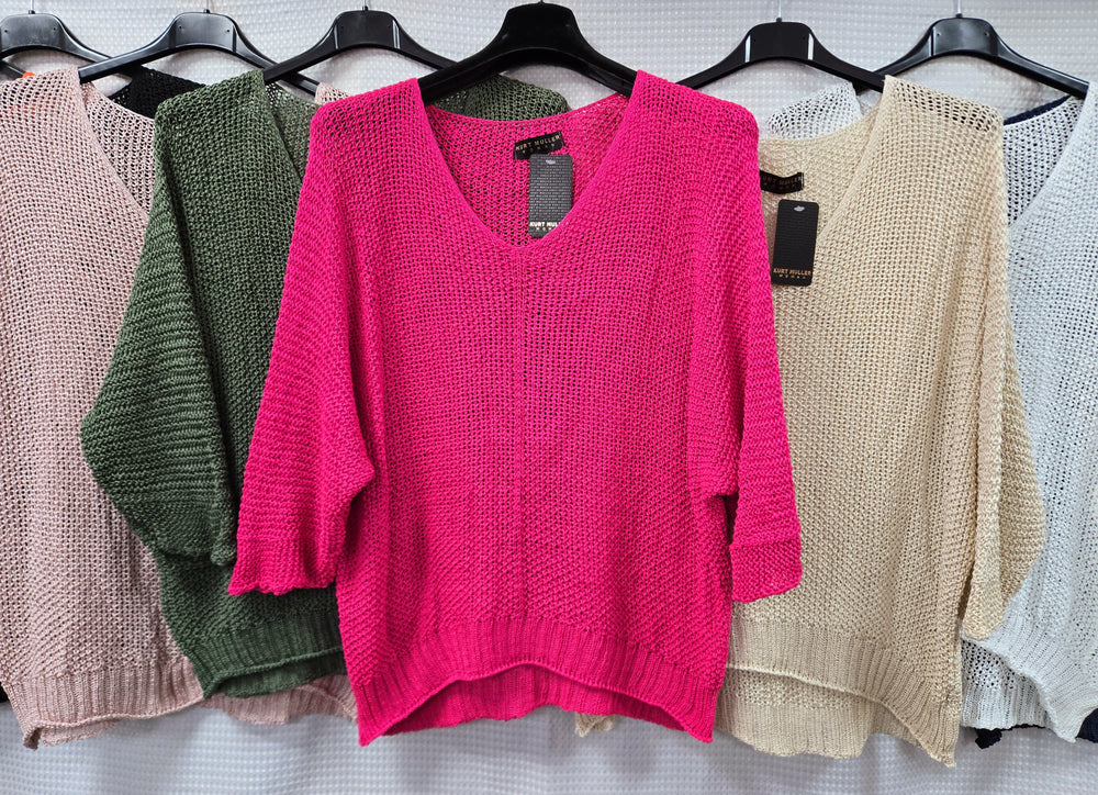 V High Low Mesh Knit - jqwholesale.com