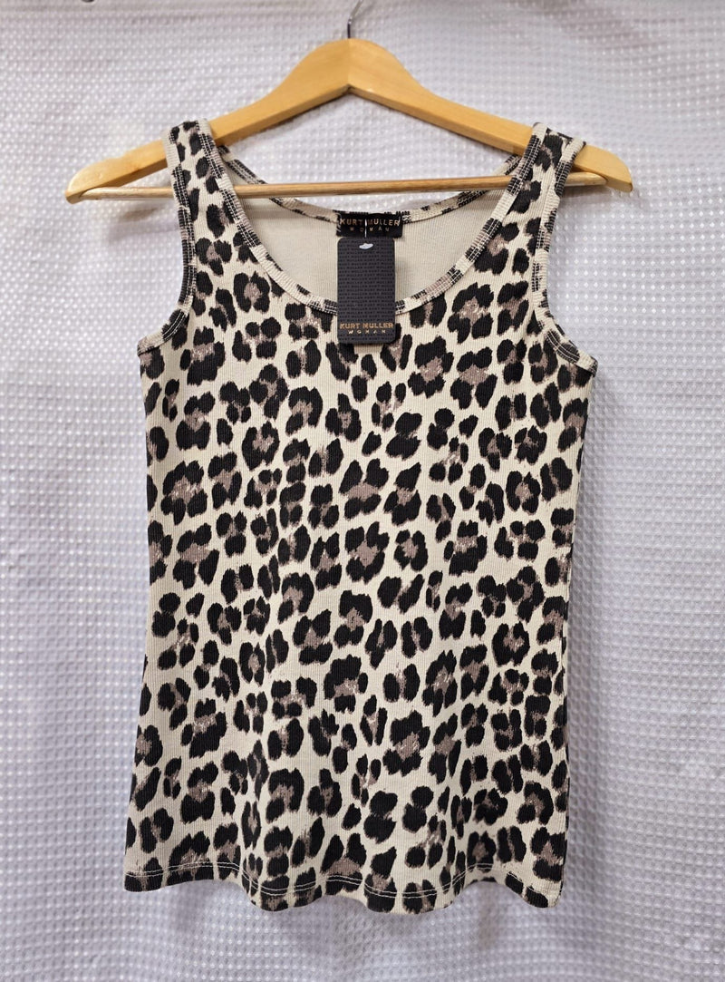 Leopard Cotton Ribbed Vest (2P.PACK) - jqwholesale.com
