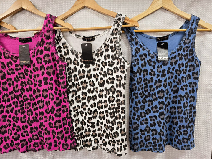 Leopard Cotton Ribbed Vest (2P.PACK) - jqwholesale.com