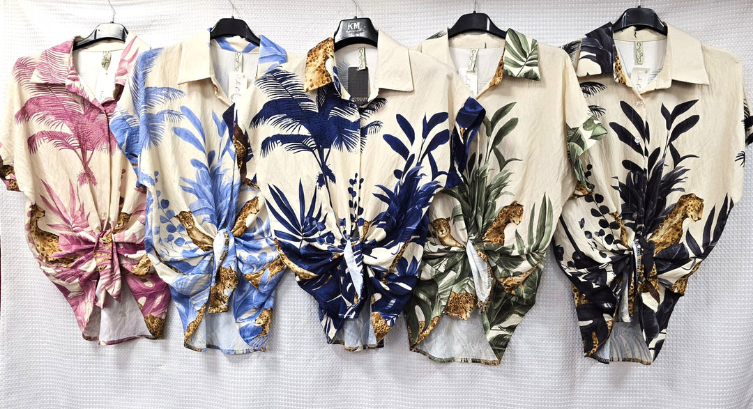 Palms Print Shirt (2P.PACK) - jqwholesale.com