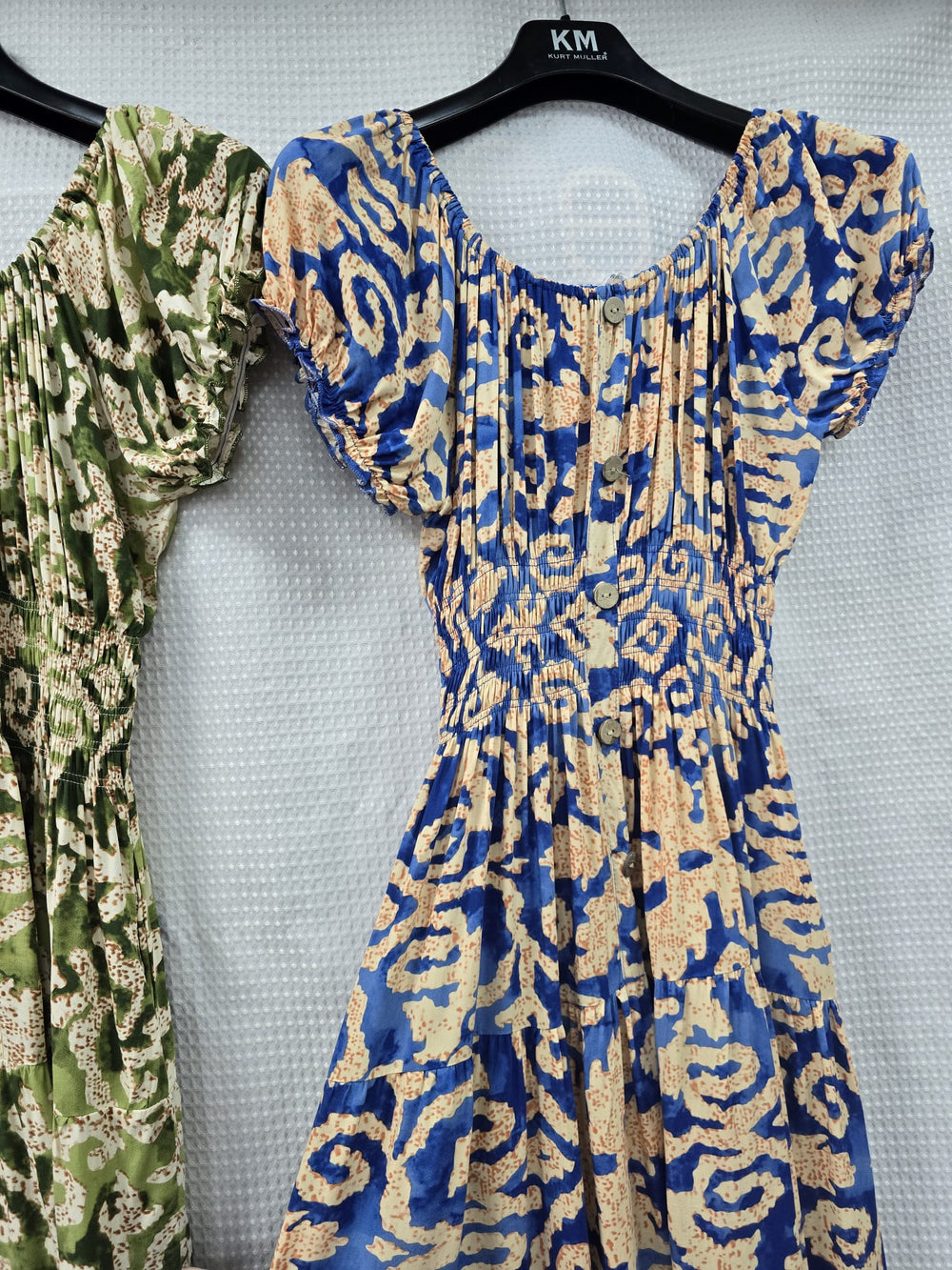 Tonal Leopard Bardot Midi Dress (2P.PACK) - jqwholesale.com