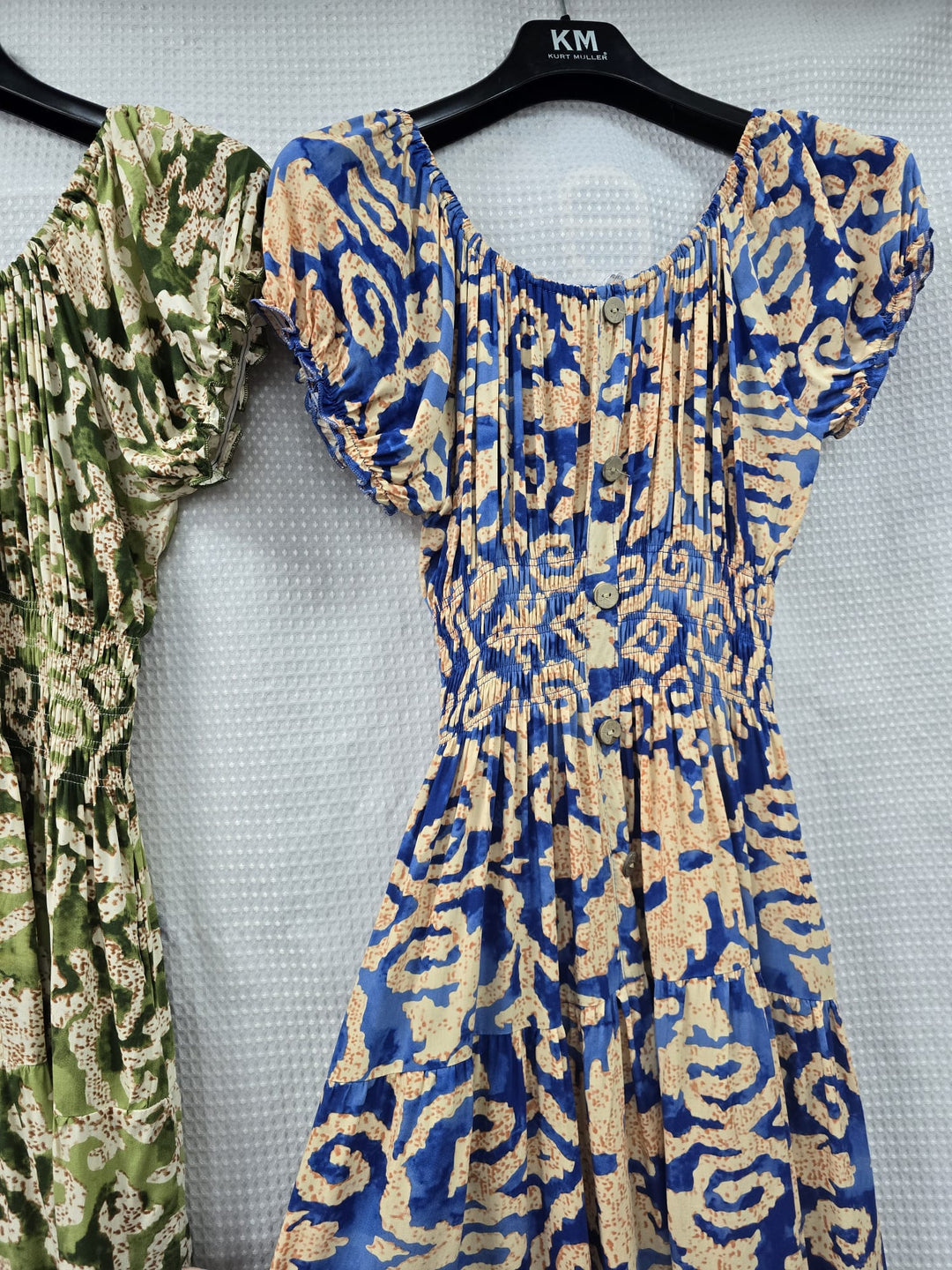 Tonal Leopard Bardot Midi Dress (2P.PACK) - jqwholesale.com