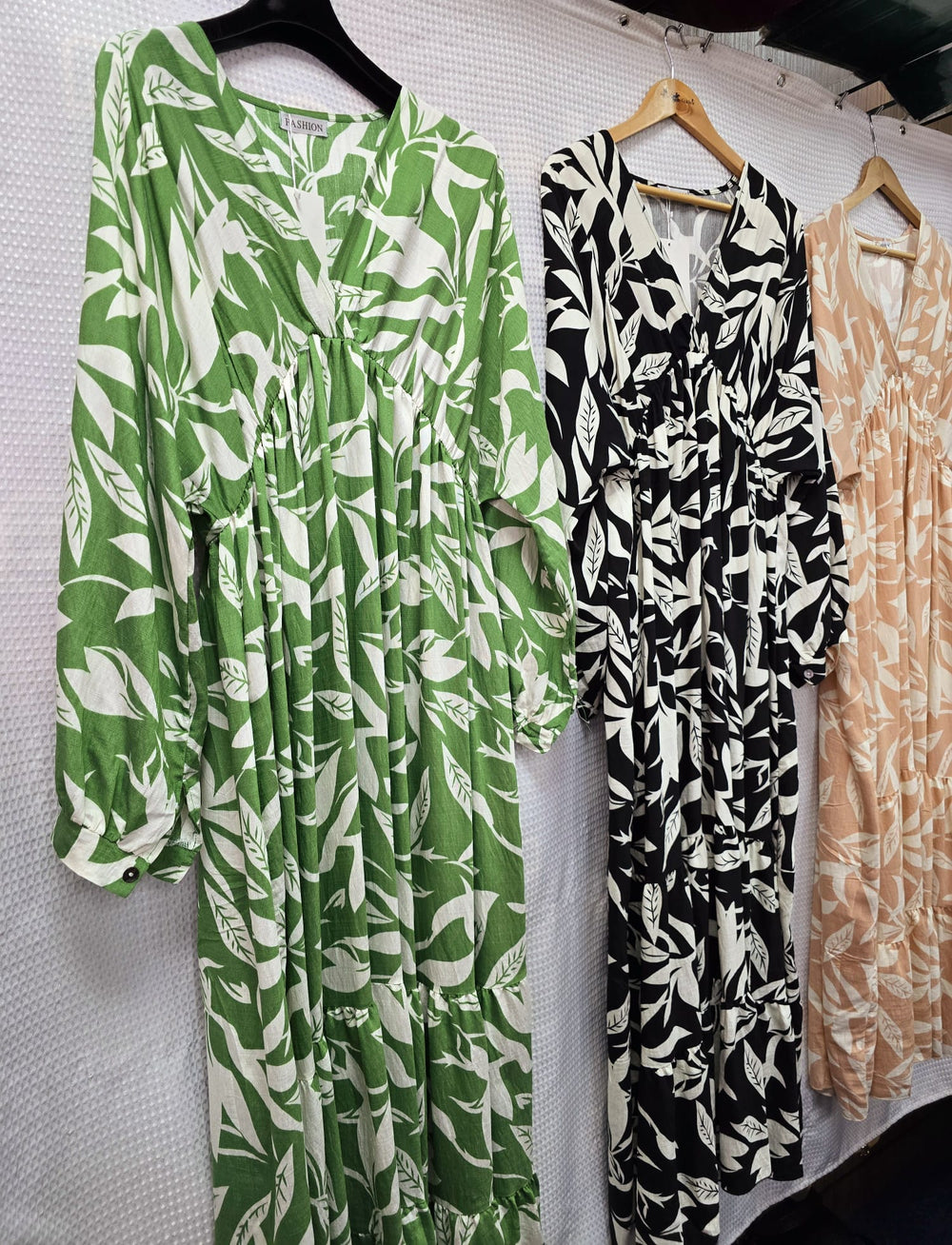 Gabriella V Neck Maxi Dress (2P.PACK) - jqwholesale.com