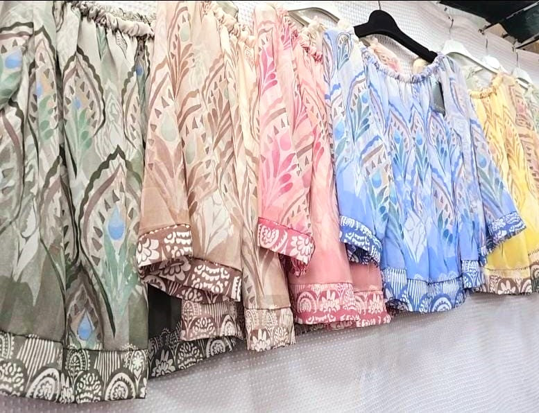 Bardot Tonal Print Blouse (2P.PACK) - jqwholesale.com
