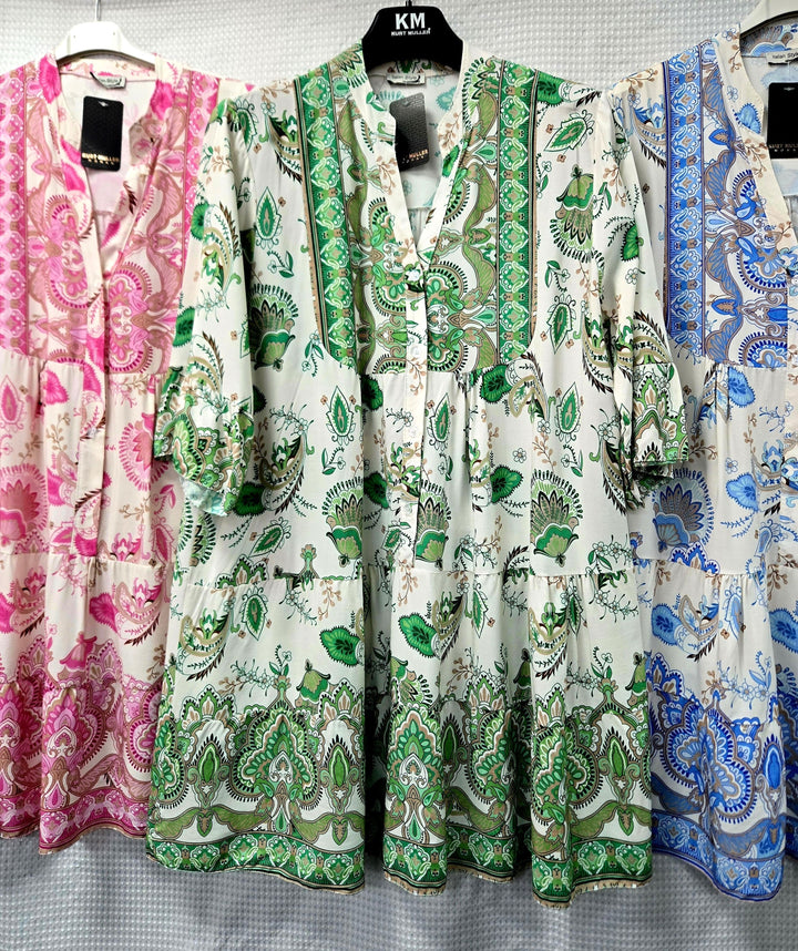 Baroque Print Smock Tunic Dress (2P.PACK) - jqwholesale.com