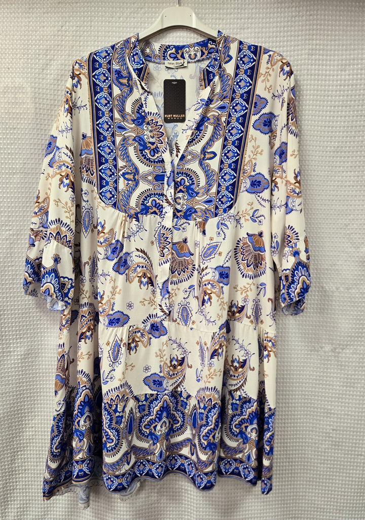 Baroque Print Smock Tunic Dress (2P.PACK) - jqwholesale.com