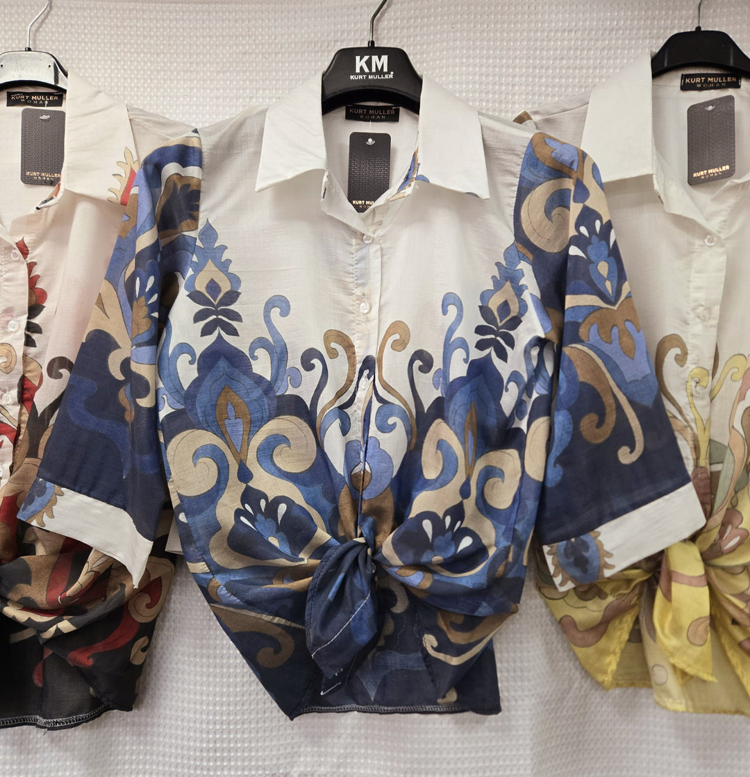Tencel Printed Tie Shirt (2P.PACK) - jqwholesale.com