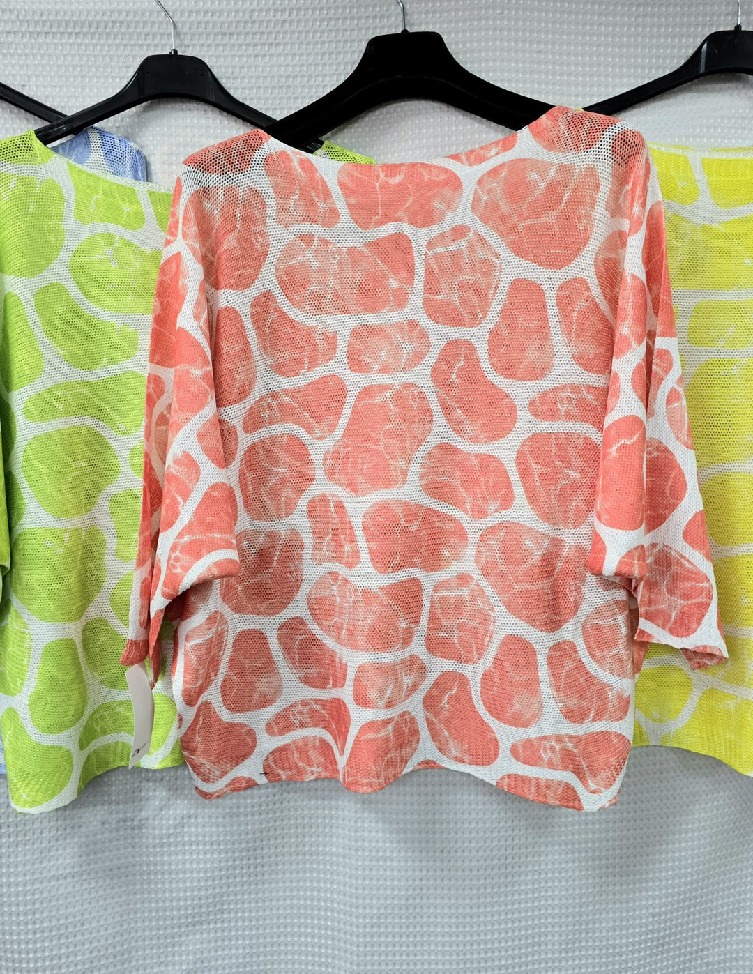 Pebble Print Crew Neck Fine Knit (2P.PACK) - jqwholesale.com