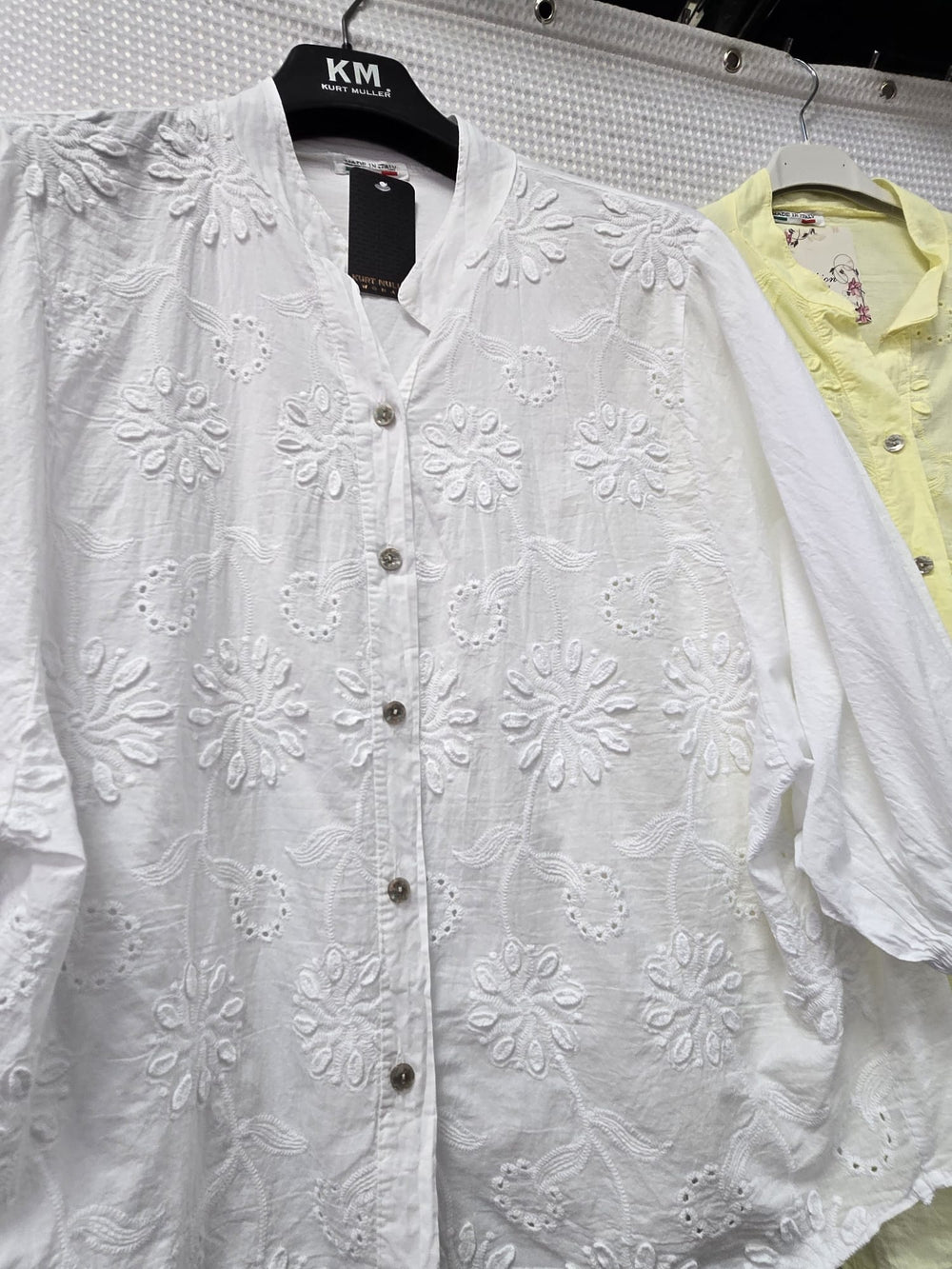 Daisy Embellished Pure Cotton Shirt - jqwholesale.com
