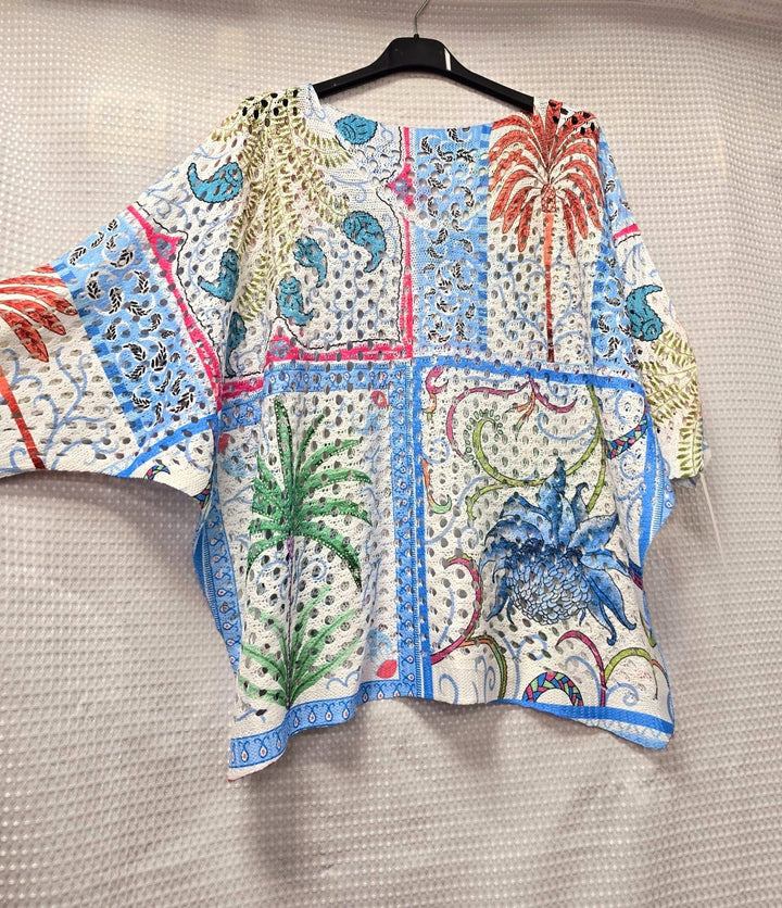 Palm & Orchid V Mesh Knits
