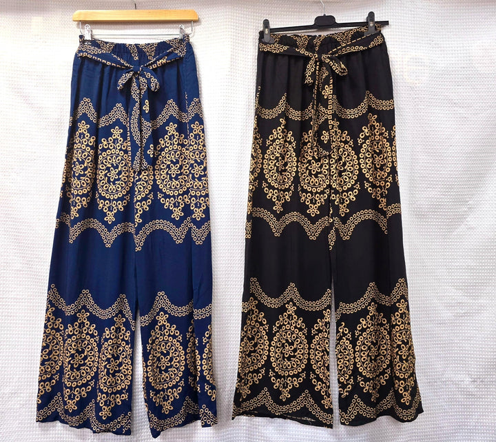Jasmine Tie Belted Wide Leg Trousers