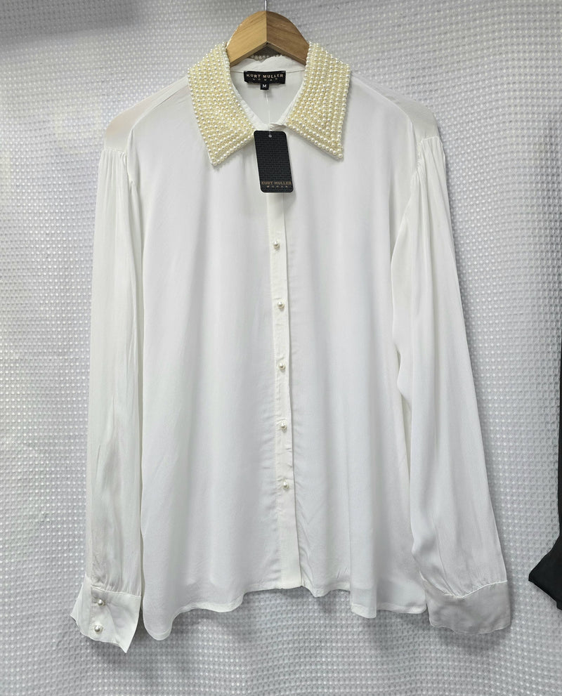 Pearl Collar Lux Button Shirt (3P.PACK) - jqwholesale.com