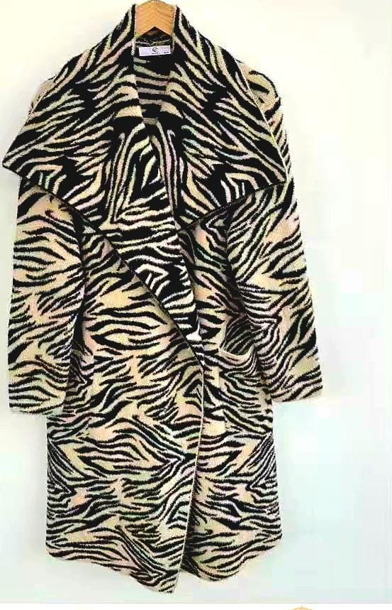 Zebra Waterfall Coatigan (2p.pack) - jqwholesale.com