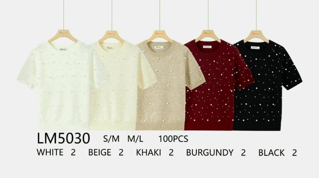 Gorgeous Pearl Short sleeve jumper (2p.pack) - jqwholesale.com