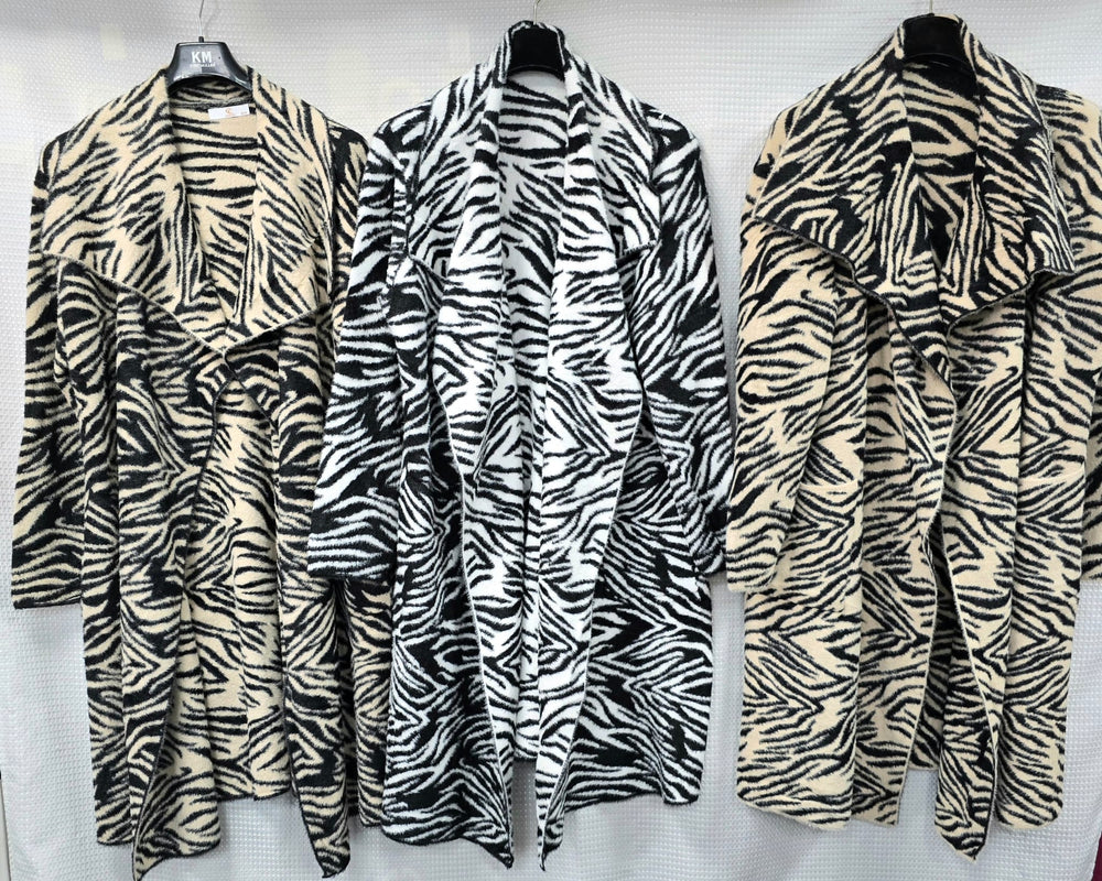 Zebra Waterfall Coatigan (2p.pack) - jqwholesale.com