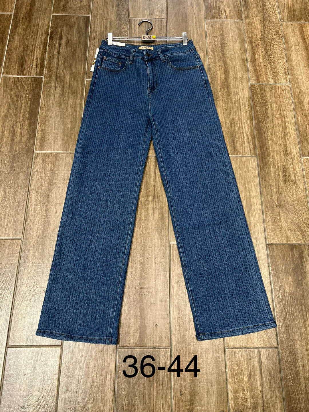 Striped Wide Leg Stretch Jeans (5P.PACK) - jqwholesale.com