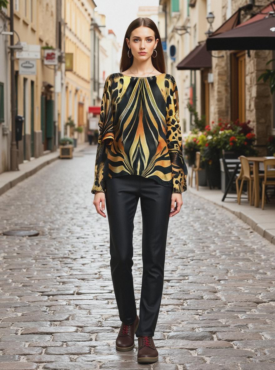 Animal Abstract Fine Mesh Knit - jqwholesale.com