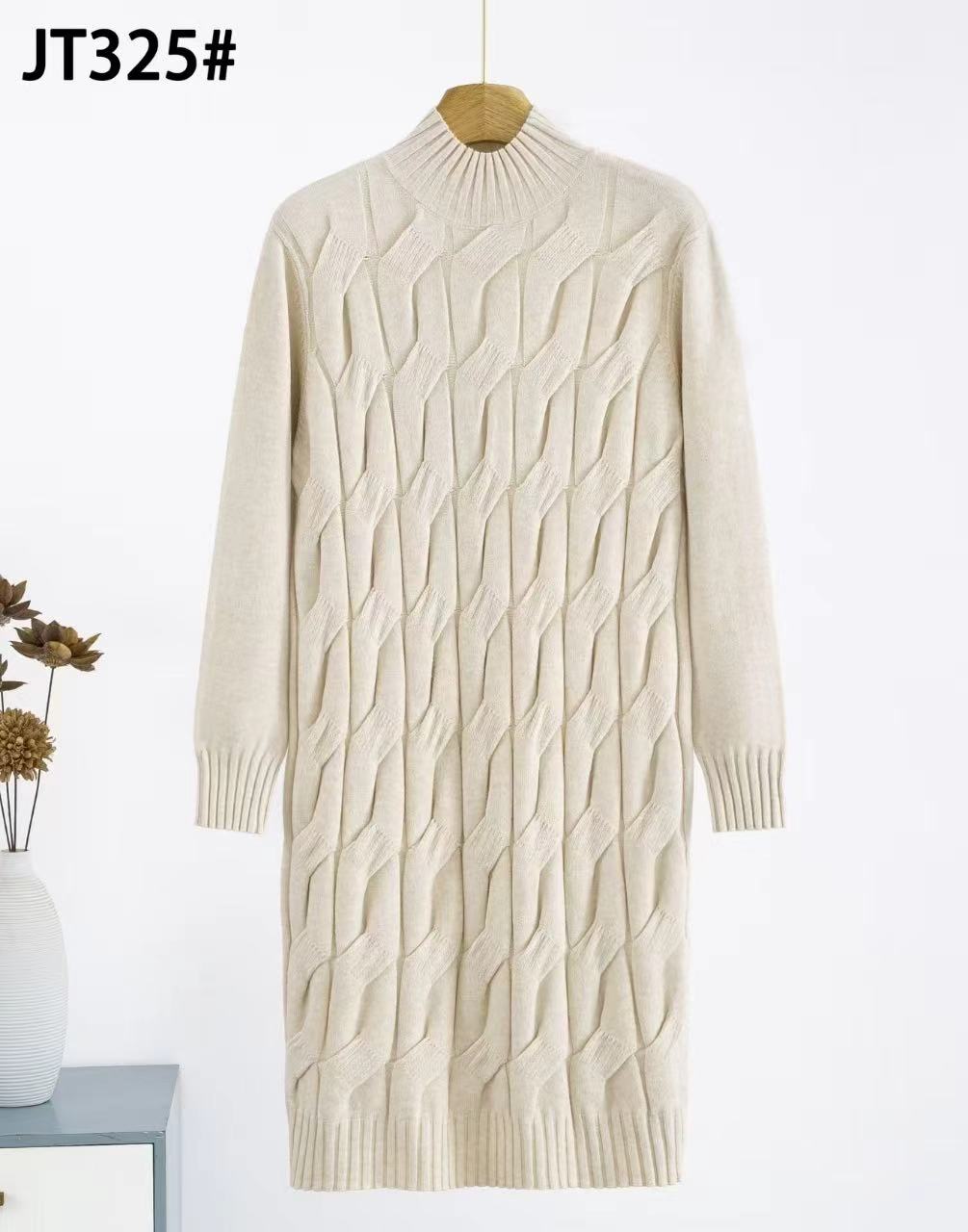 Cable Soft touch Knitted Dress (2p.pack) - PRE ORDER