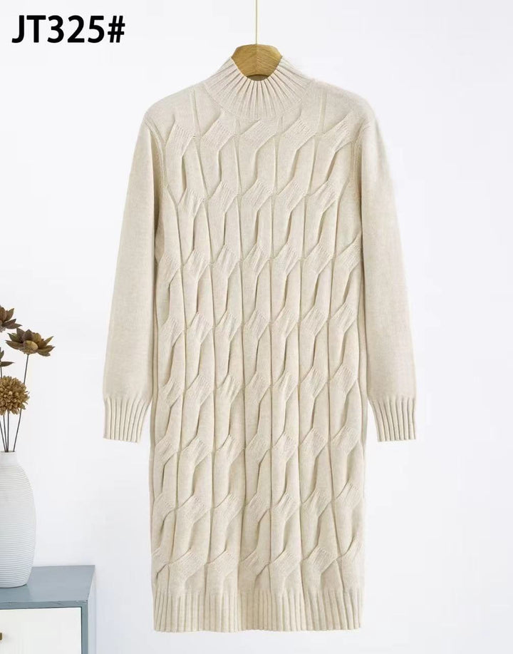 Cable Soft touch Knitted Dress (2p.pack) - PRE ORDER