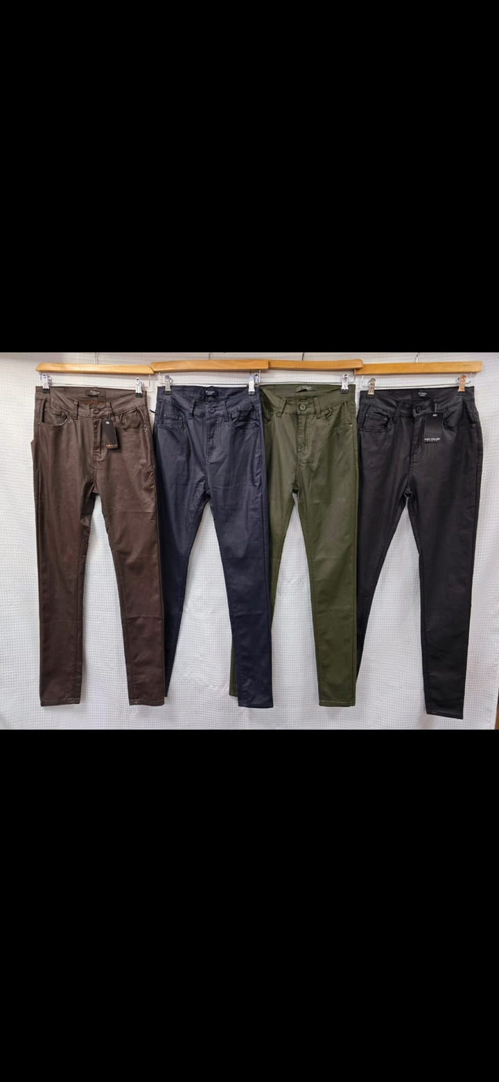 Vegan Leather Look Bi stretch Jeans (5p.pack)