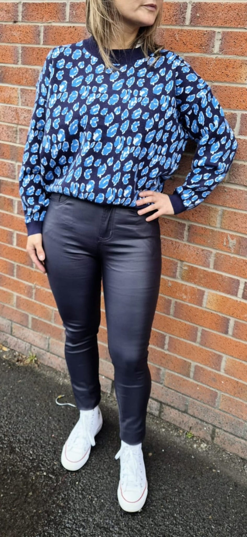 Vegan Leather Look Bi stretch Jeans (5p.pack) - jqwholesale.com