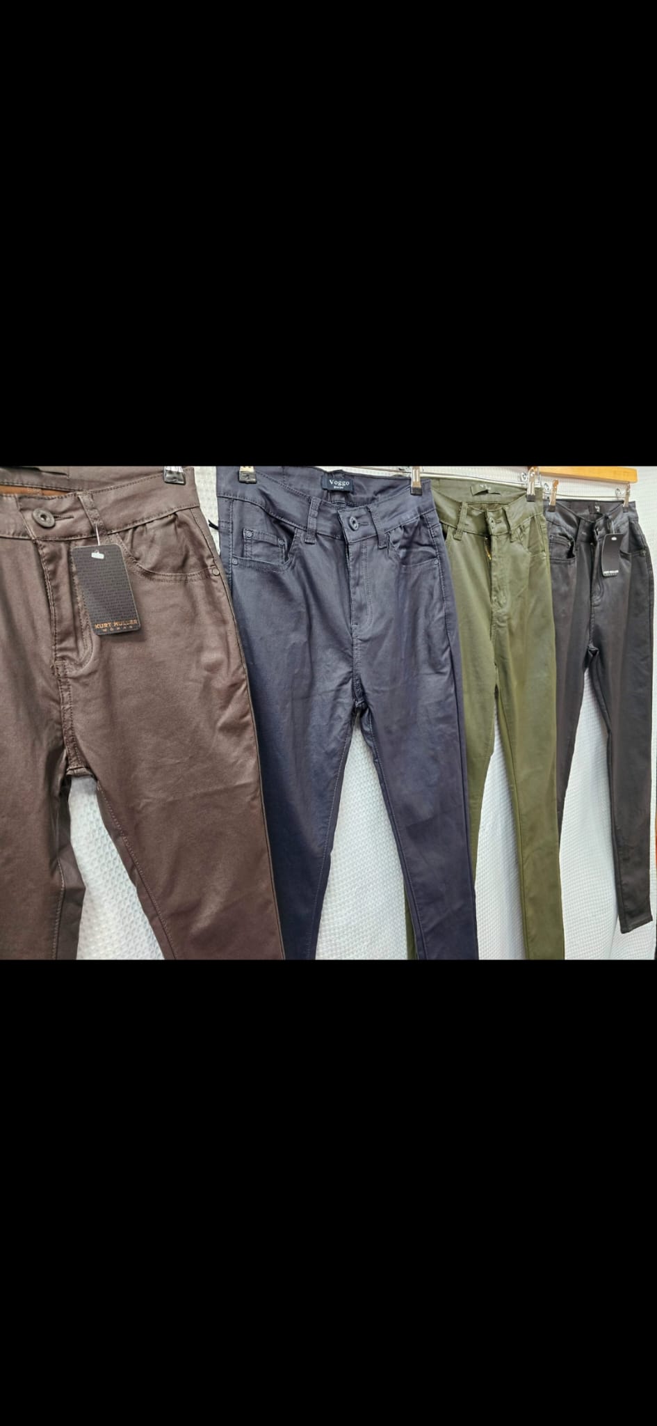 Vegan Leather Look Bi stretch Jeans (5p.pack)