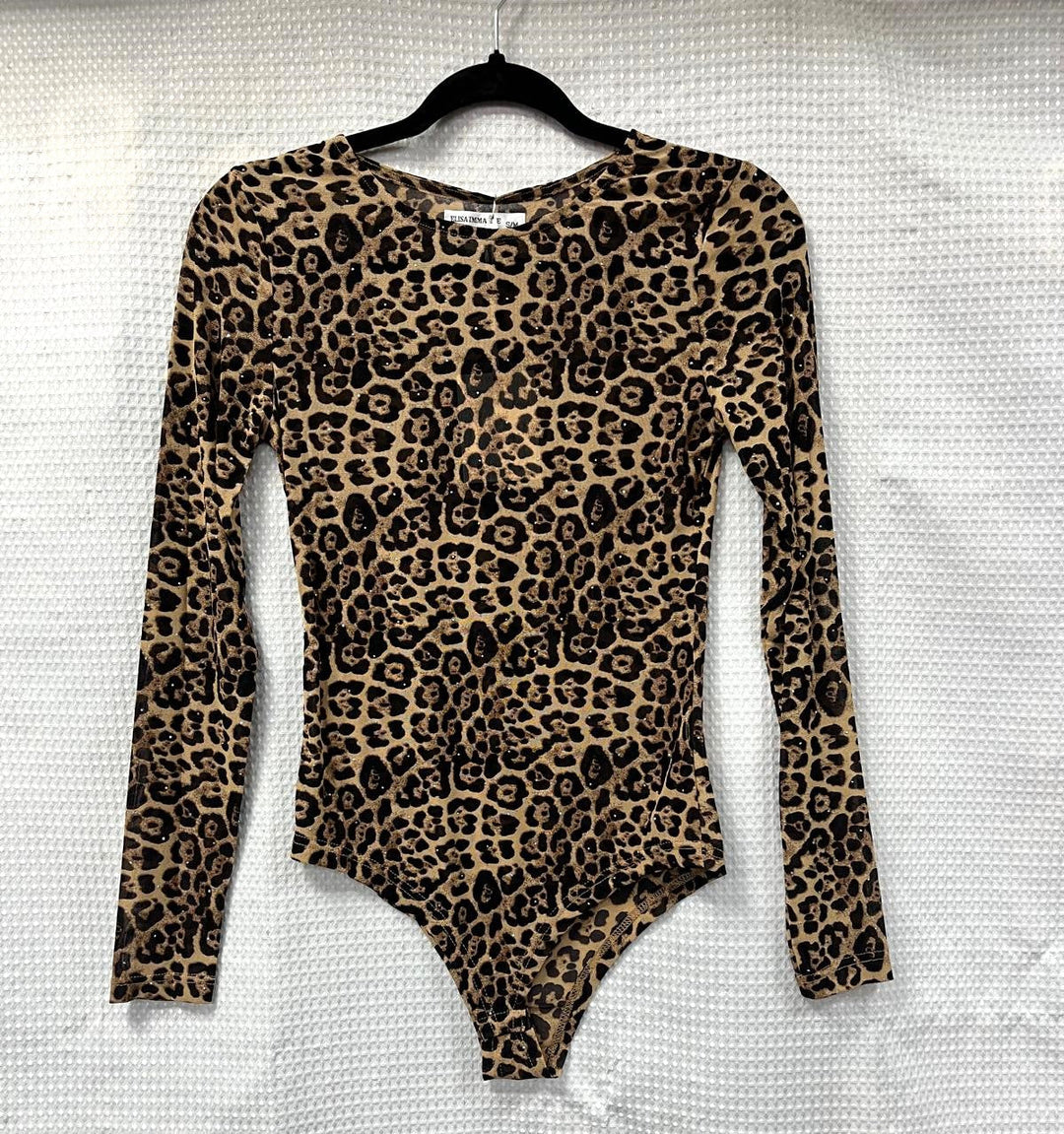 Diamante Velour Sequin Body Suit (2p.pack)