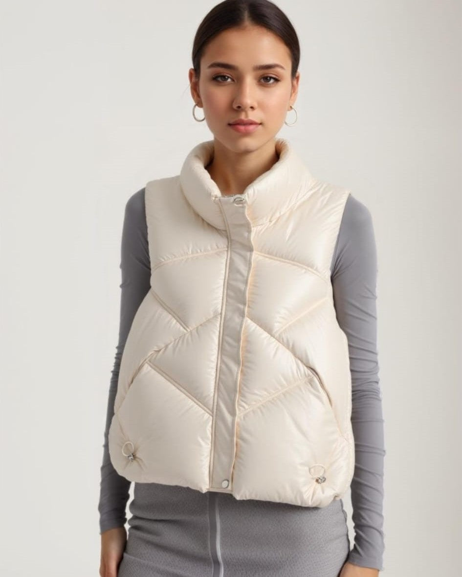 Quilted Shimmer 2 pocket Gilet (3p.pack) - jqwholesale.com