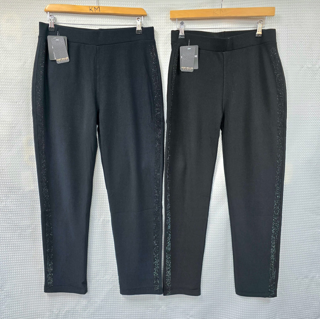 Side Sparkle Bi Stretch Trousers (15p.pack)