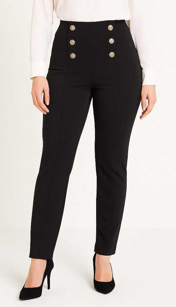 Gold Button Scuba Trousers (15P.PACK) - jqwholesale.com