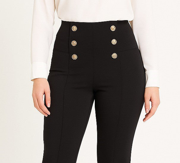 Gold Button Scuba Trousers (15P.PACK) - jqwholesale.com