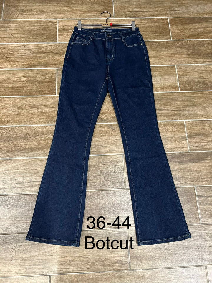 Dark Indigo Wash Plain Bootcut Voggo Jeans (5P.PACK)