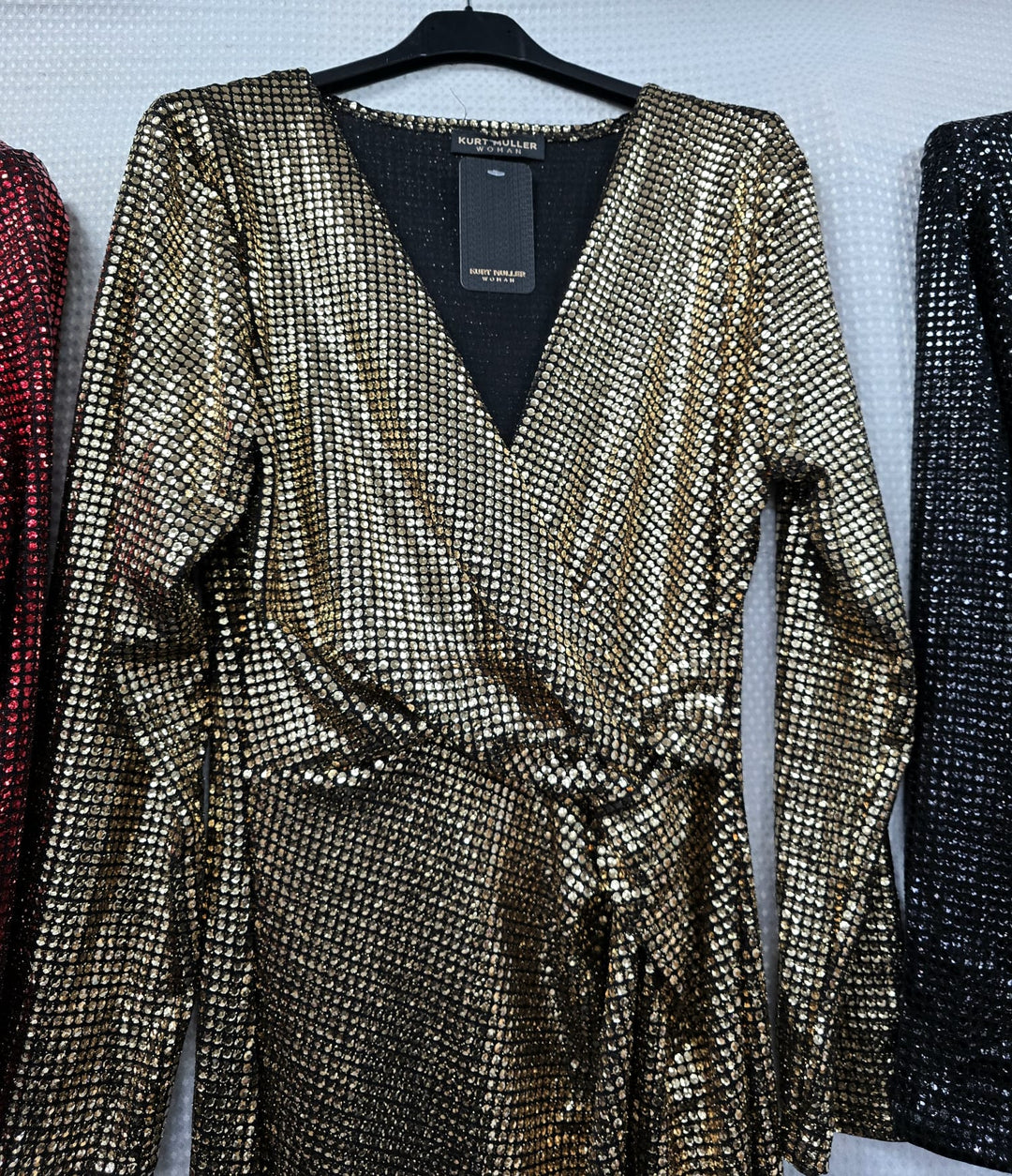 Shimmer V Notch Maxi Dress