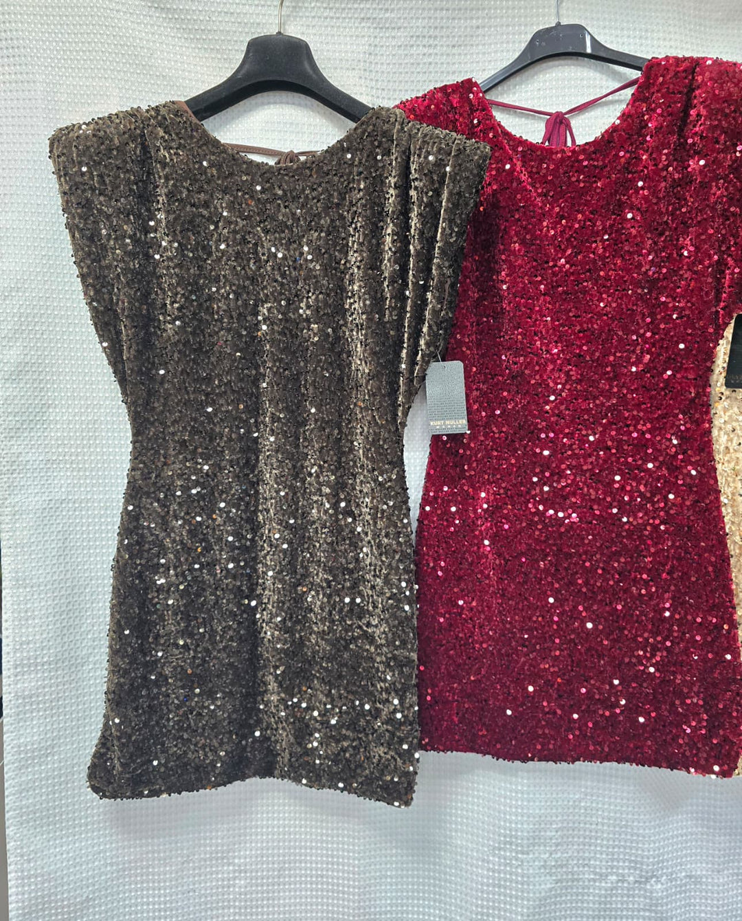 Anna Velvet Sequin Mini Dress
