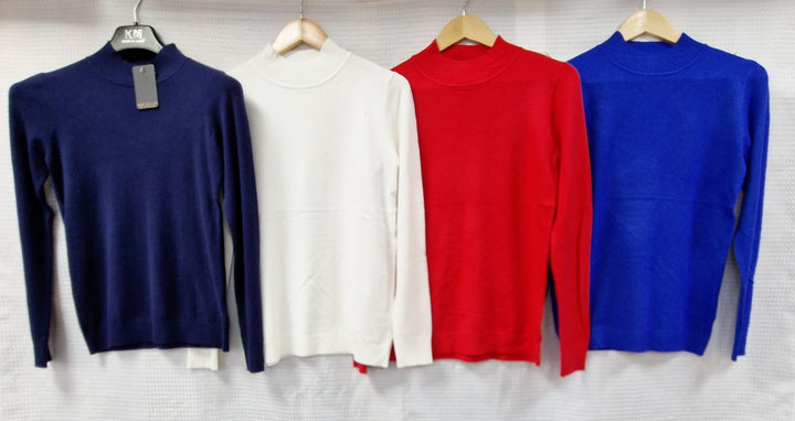 (2p. Pack) Classic Turtle Neck Knit Sweater - jqwholesale.com