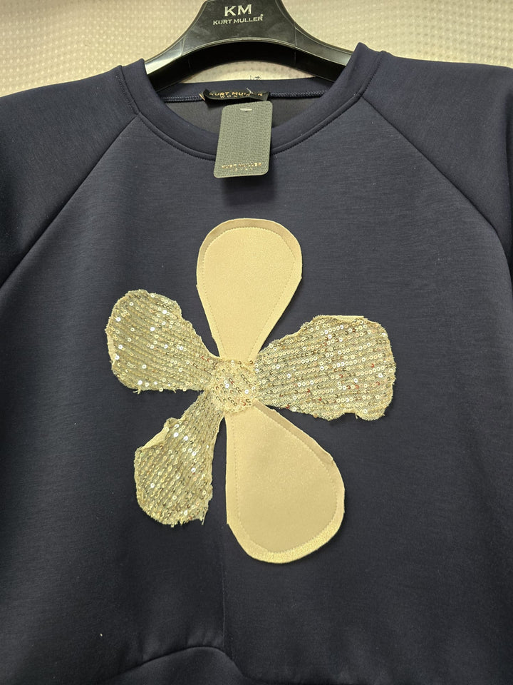 Floral Sequin Sweatshirt