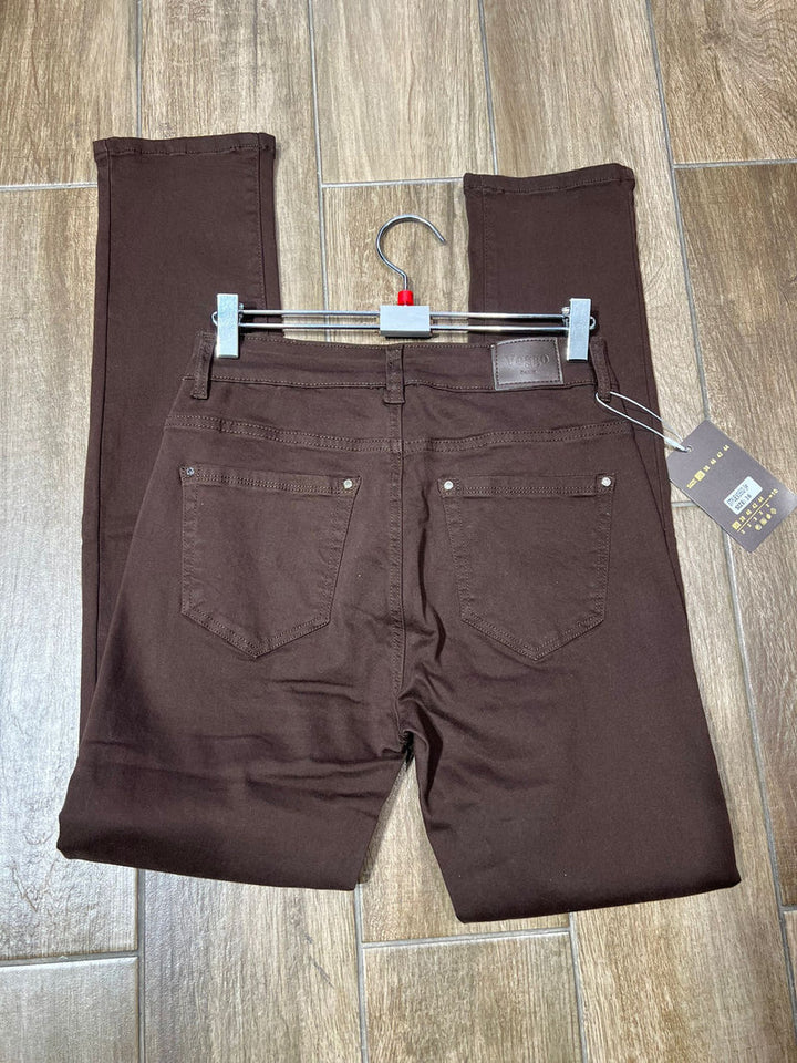 Dark Chocolate Regular Straight Leg Voggo Jeans (5P.PACK)