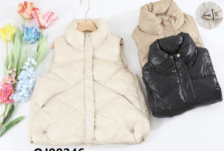 Quilted Shimmer 2 pocket Gilet (3p.pack) - jqwholesale.com