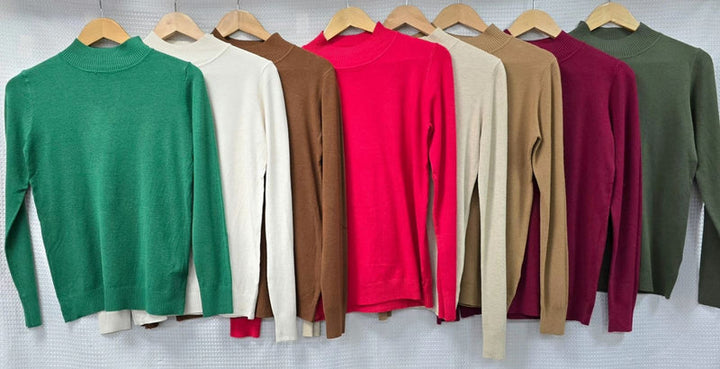 (2p. Pack) Classic Turtle Neck Knit Sweater