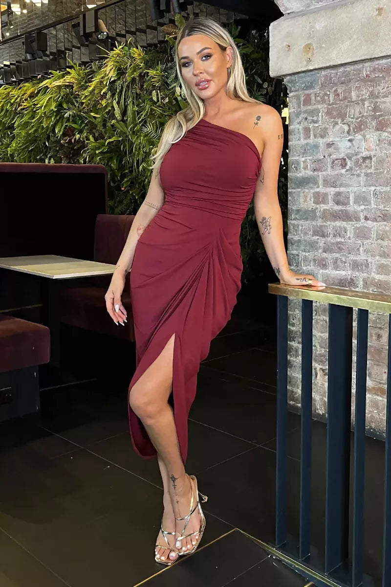 1752222345_Burgundy-One-Shoulder-Gathered-Skirt-Midi-Dress-2_800x