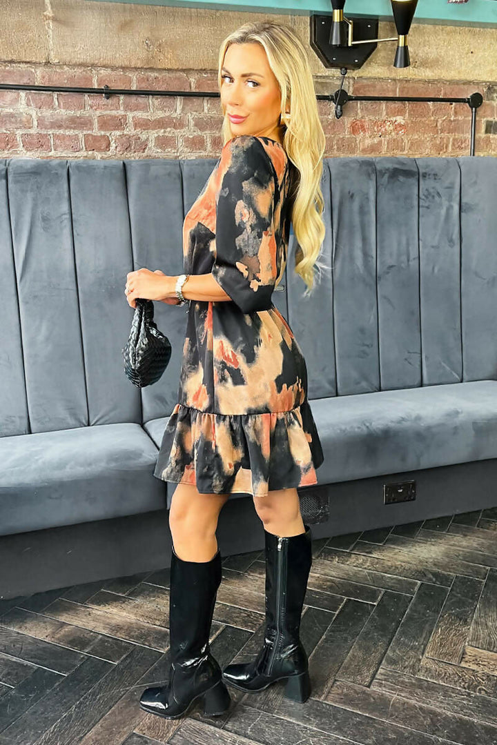 1752164420_Multi-Smudge-Print-3-4-Sleeve-Frill-Hem-Belted-Mini-Dress-4_800x