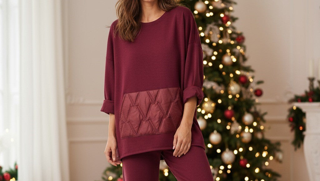 Nylon Patch Pocket Scuba Stretch Sweatshirt - jqwholesale.com