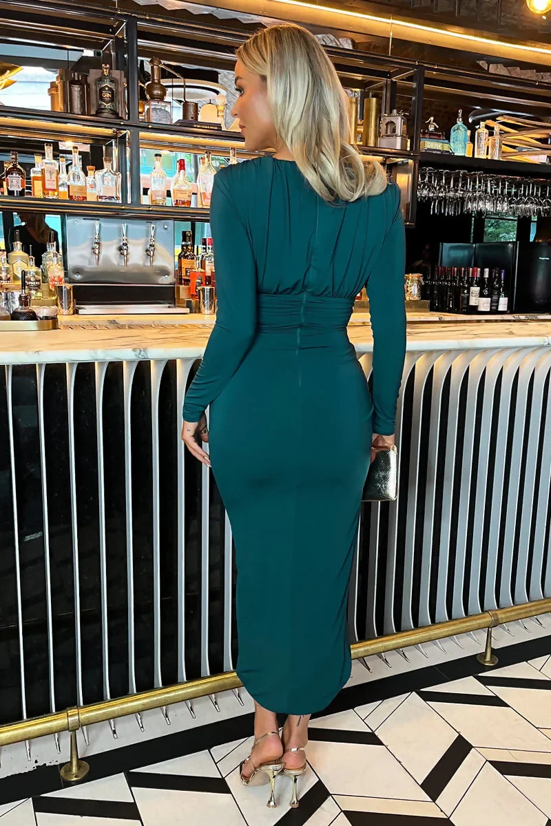 1753102784_Dark-Teal-V-Neck-Long-Sleeve-Wrap-Skirt-Midi-Dress-5_800x
