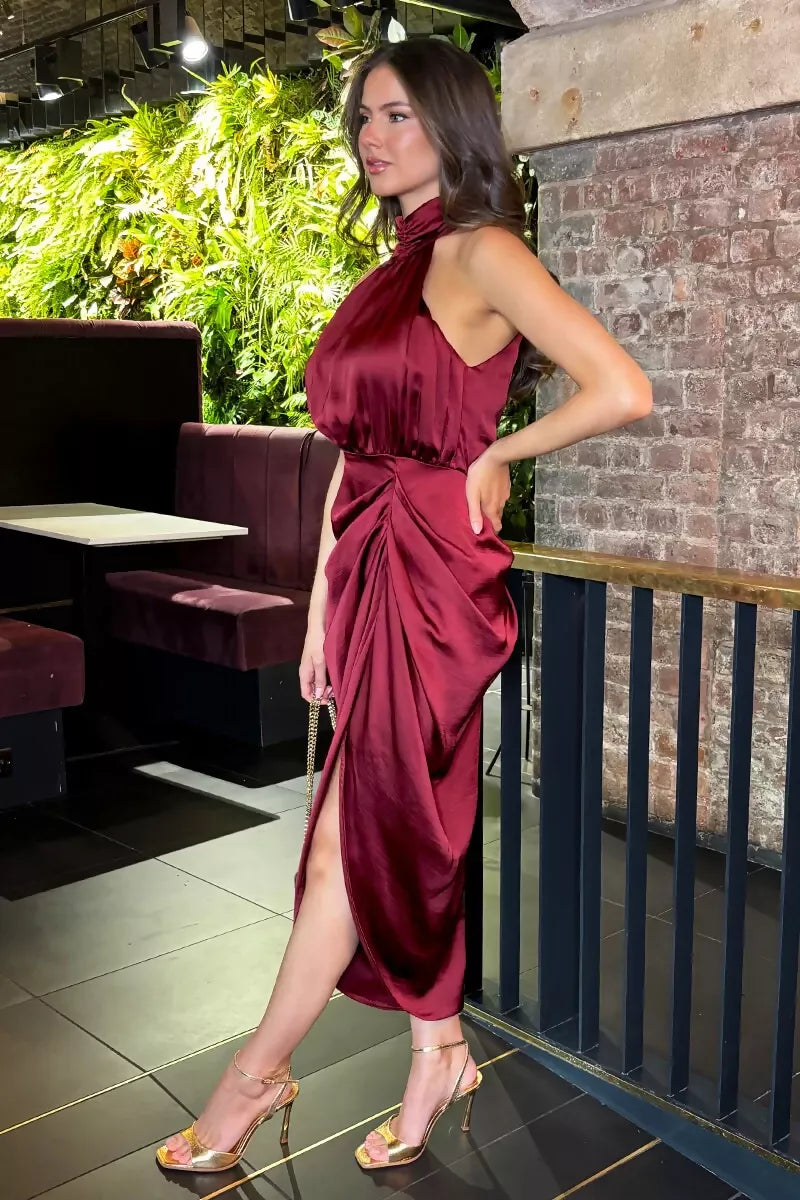 1750429118_Wine-Halter-Neck-Gathered-Skirt-Midi-Dress-4_800x