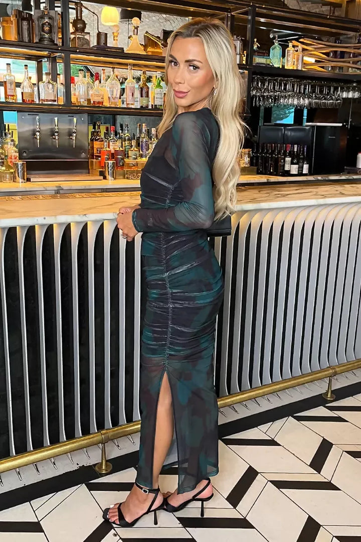1752580063_Teal-And-Black-Smudge-Print-Mesh-Overlay-Long-Sleeve-Midi-Dress-4_800x